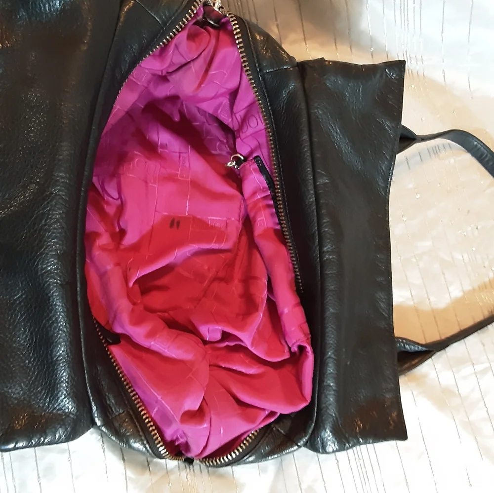 Botkier Trigger Black Leather Women's Satchel Bag - Picture 5 of 5